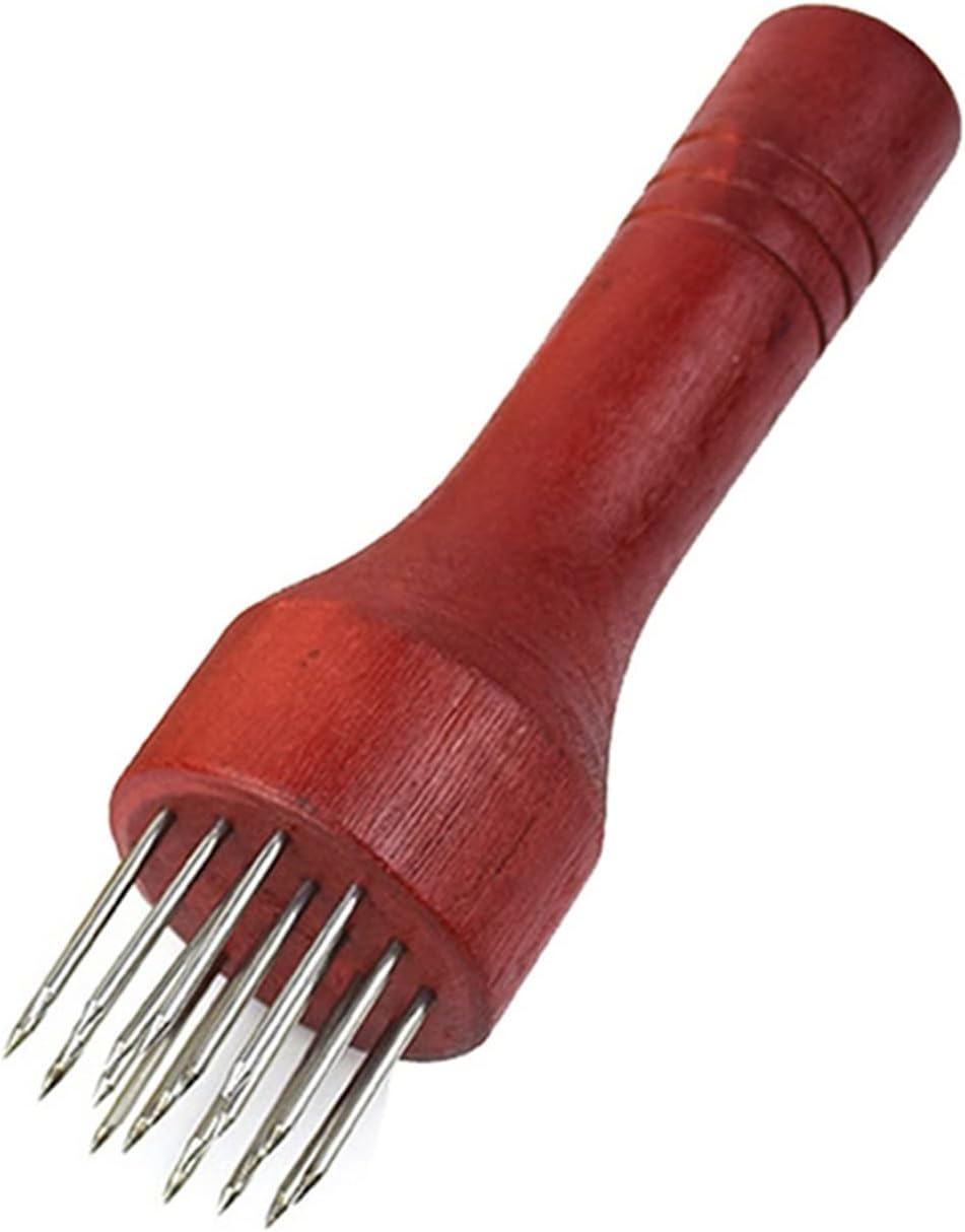 Meat Tenderizers Stainless Steel Meat Needles Wooden Handle Pounders Professional Tenderizer Needle Beef Tender Steak Kitchen Tools