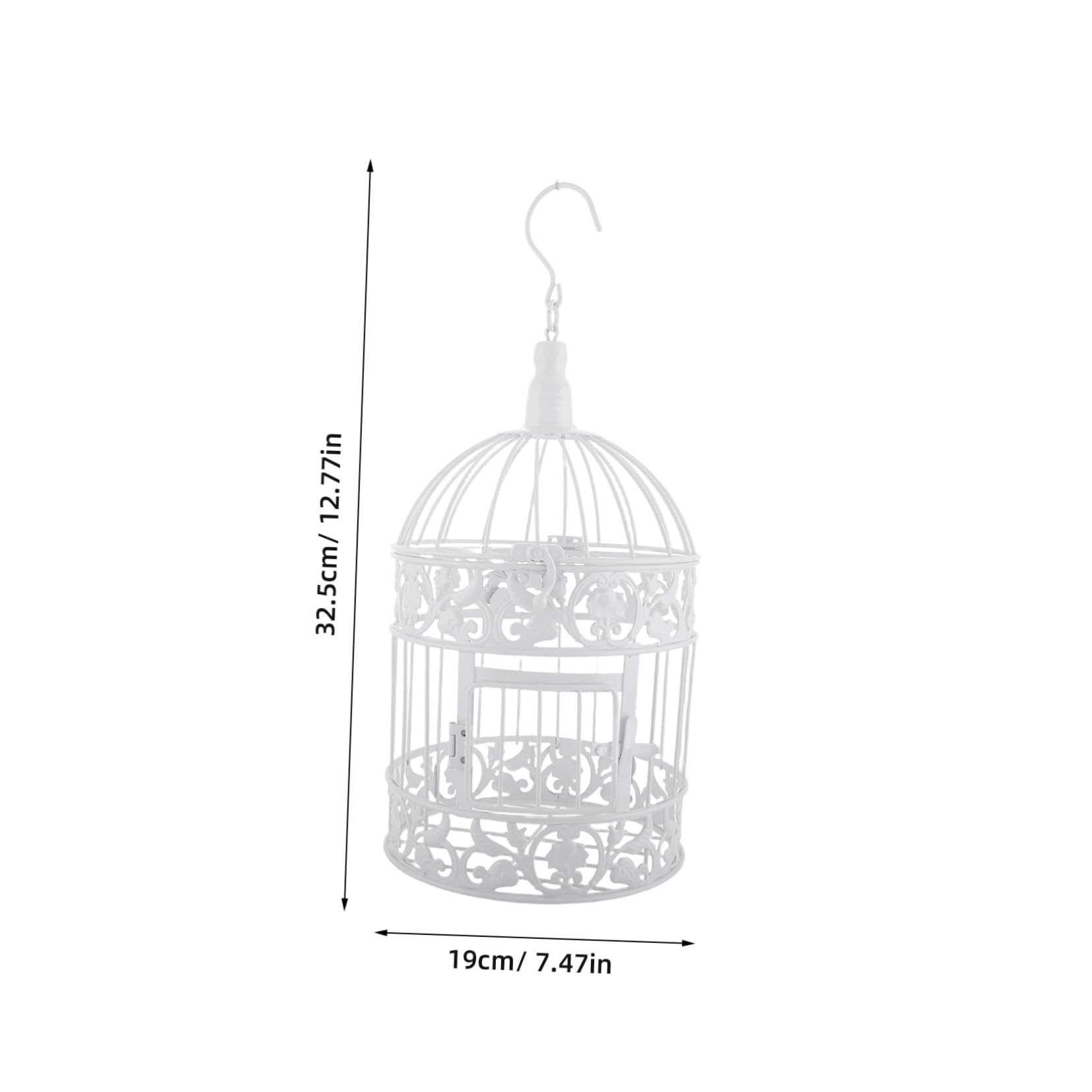 PRETYZOOM Jaula De Pájaros De Hierro De Estilo Europeo Pequeña Jaula De Pájaros Accesorio De Jaula De Pájaros Jaula De Pájaros Interiores Jaulas De La Pieza Central Hierro Forjado