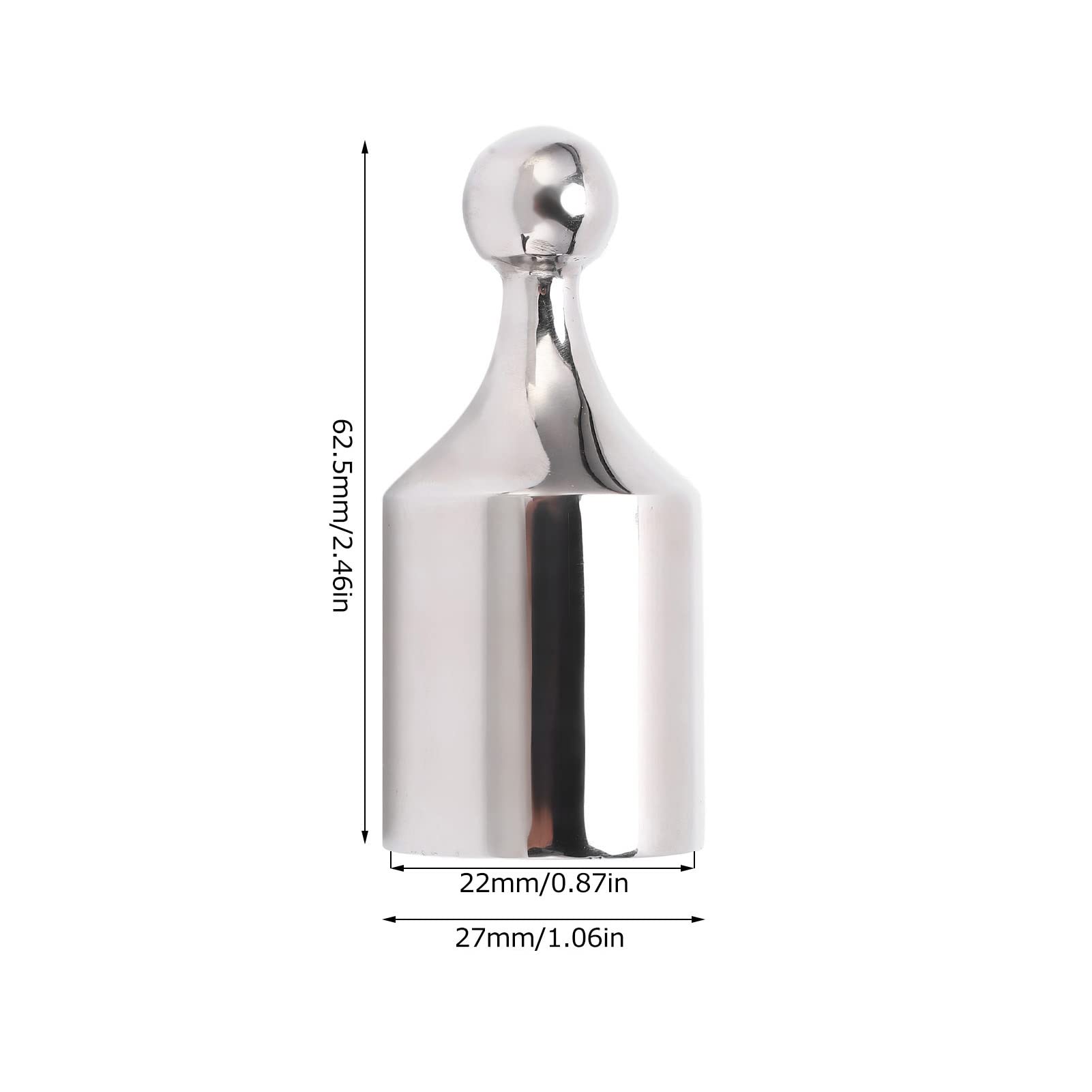 Majatou Bimini Top 22mm Bimini Top 316 Stainless Steel Mirror Polishing Eye End Cover for Boat Yacht Bimini Top Hardware Fittings Set Bimini Top Eye End