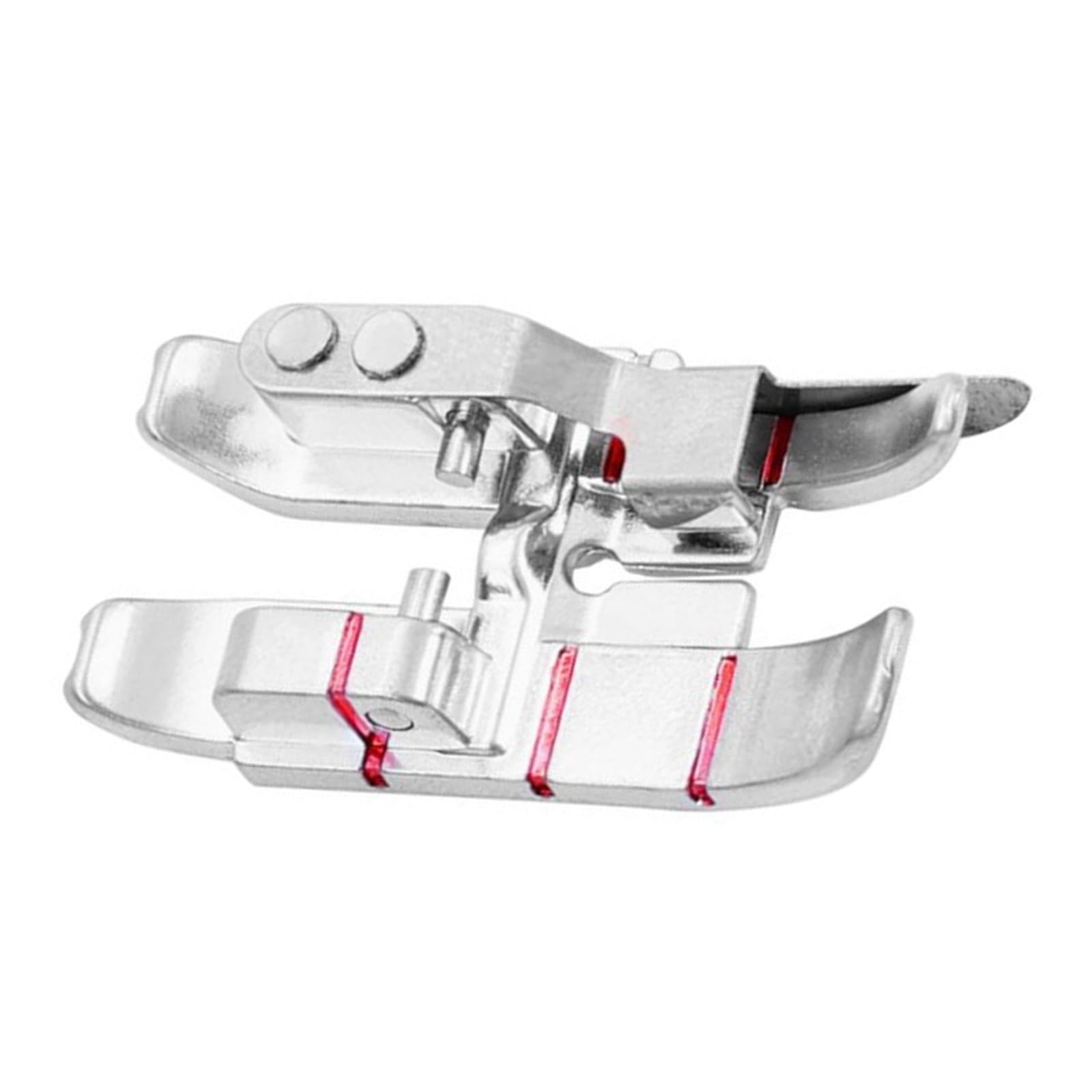 Guide Flange Presser Foot for Sewing Machine, Metal Quarter Inch Guide Foot for Patchwork Piecing, Straight Seam Sewing, and Home Projects Quilting Patchwork Presser Seam Allowance Domestic Attachment
