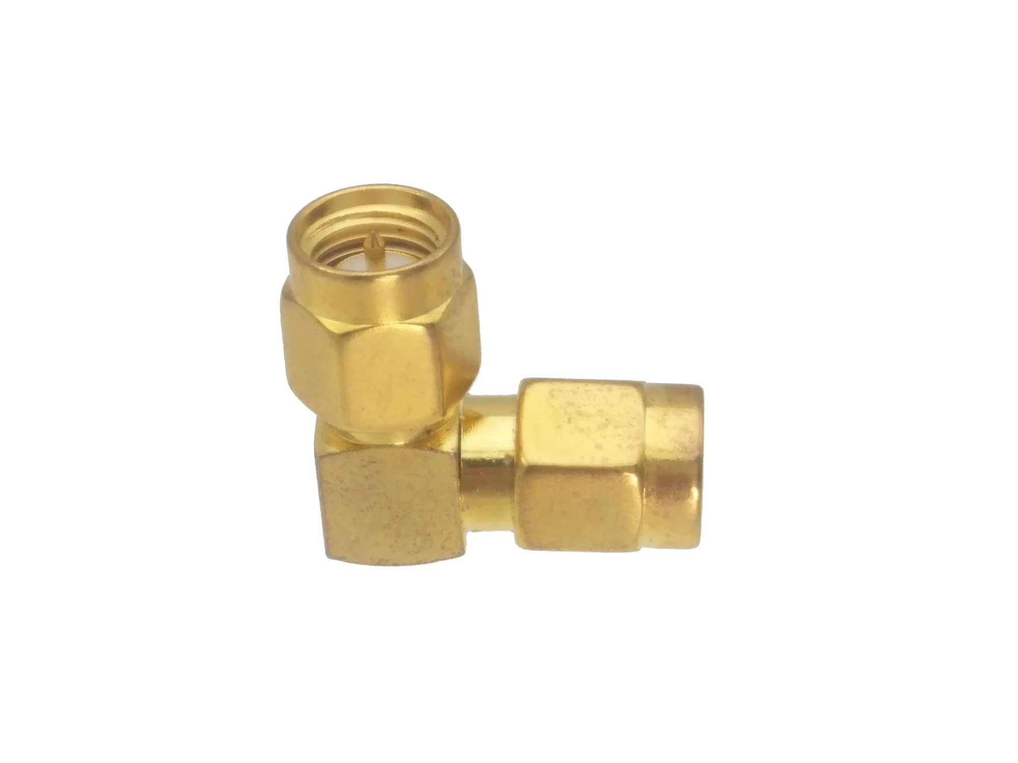 Adaptateur coaxial RF à angle droit SMA mâle vers SMA mâle 50 Ohm 90 degrés Plug to Plug