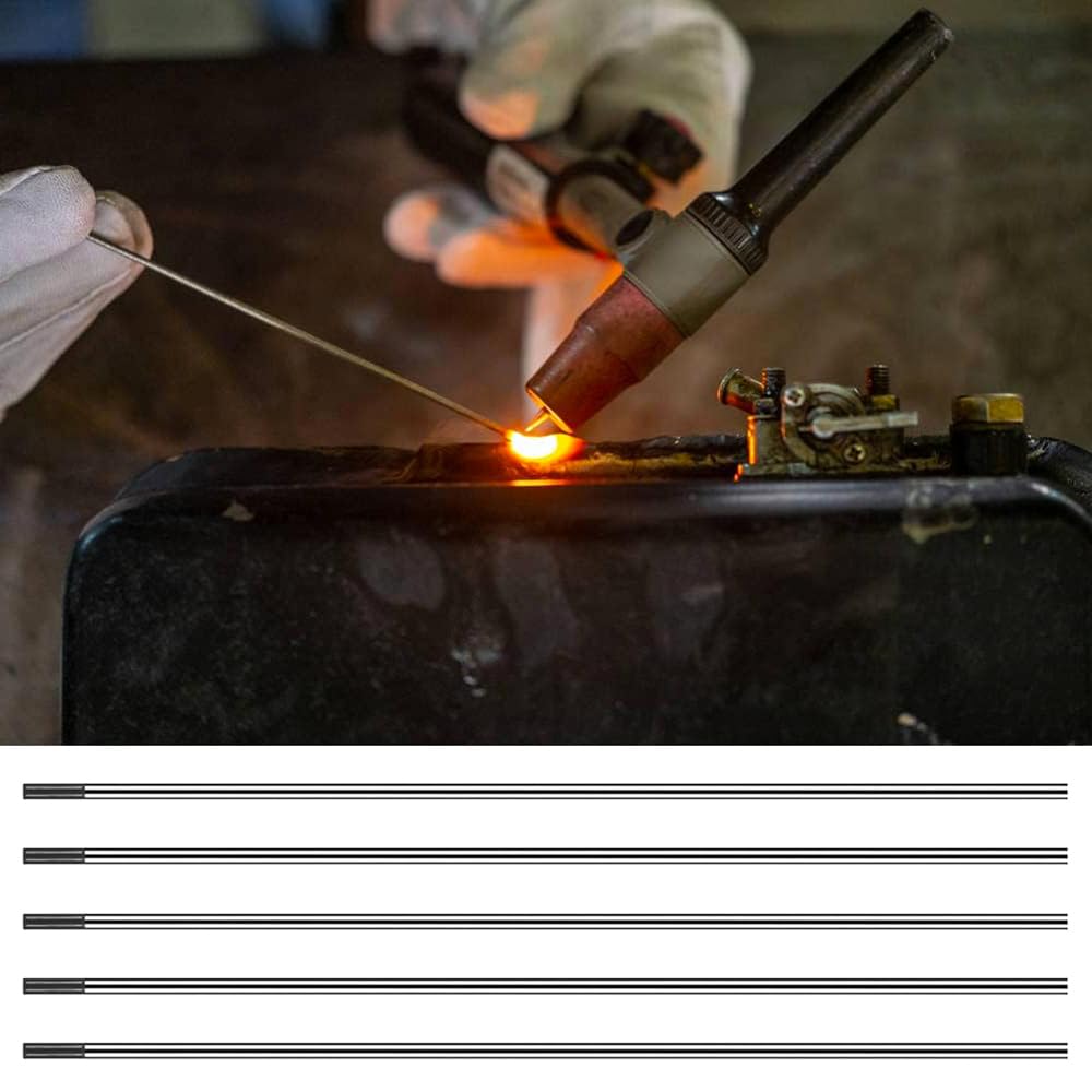 Électrodes de tungstène TIG, lanthane 2%, WL20 (Bleu), tiges d'électrodes de soudage en tungstène lanthane, 1.6mm x 150mm, Paquet de 10 pièces
