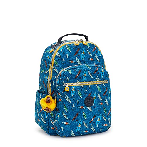 Image of Kipling Women's Seoul 15 inch Laptop Backpack, Durable, Roomy with Padded Shoulder Straps, Built-In Protective Sleeve