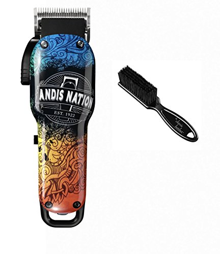 Andis Cordless Envy Nation Adjustable Blade Clipper & Classic Barber Blade Brush