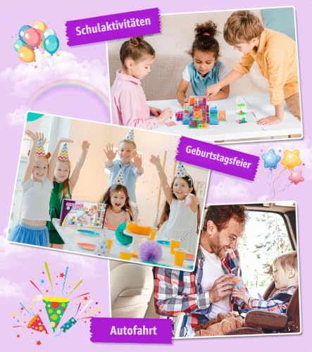 Gontence 16 Stück Geduldspiele für Kinder mit 16 lila Beutel - Knobelspiel | Mini Spiele für Kinder & Erwachsene… – Ansicht 6