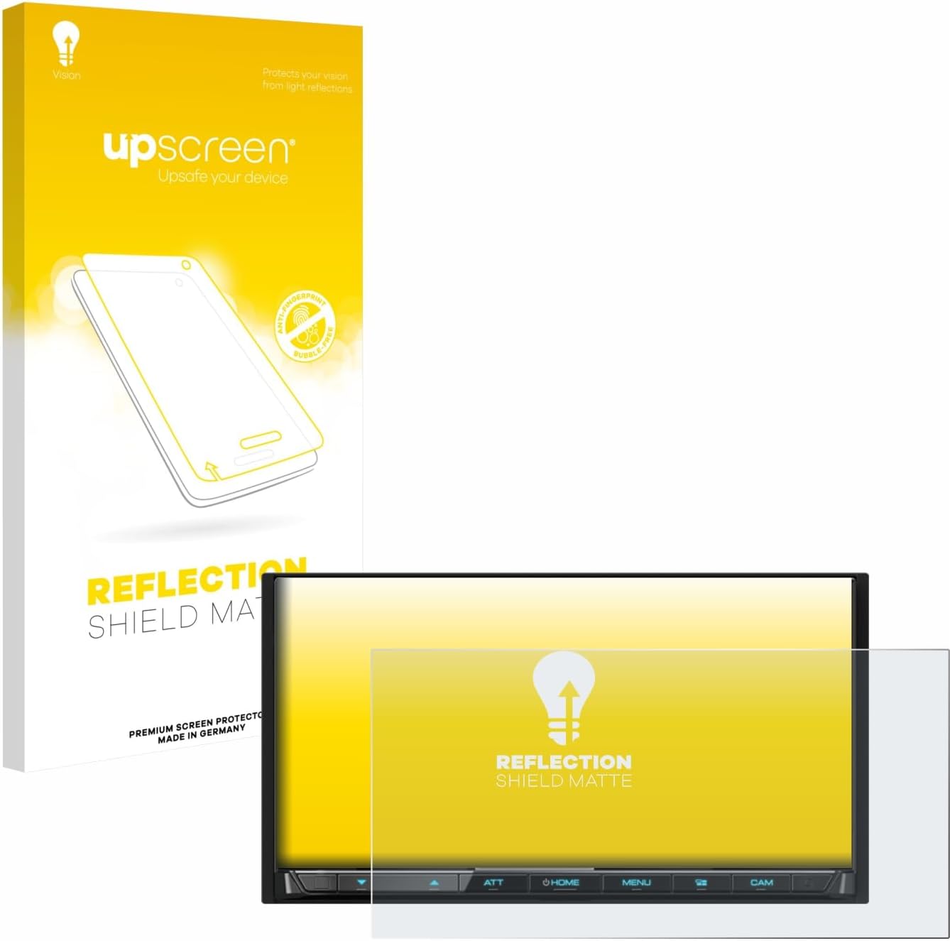 upscreen Anti-Glare Screen Protector Compatible with Kenwood DMX8021DABS – Protection Film Matte
