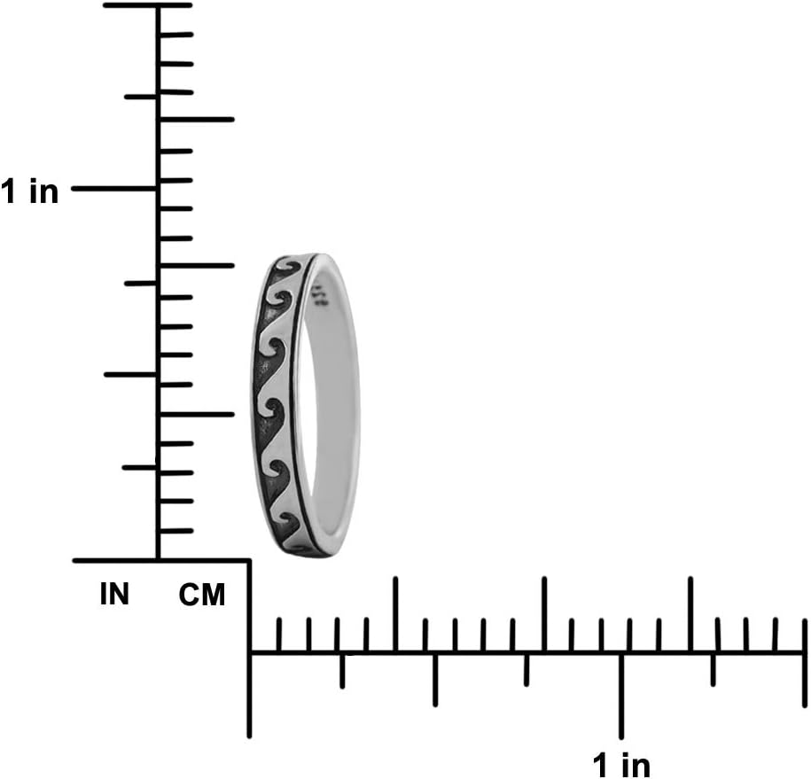Sterling Silver Skinny Wave Ring