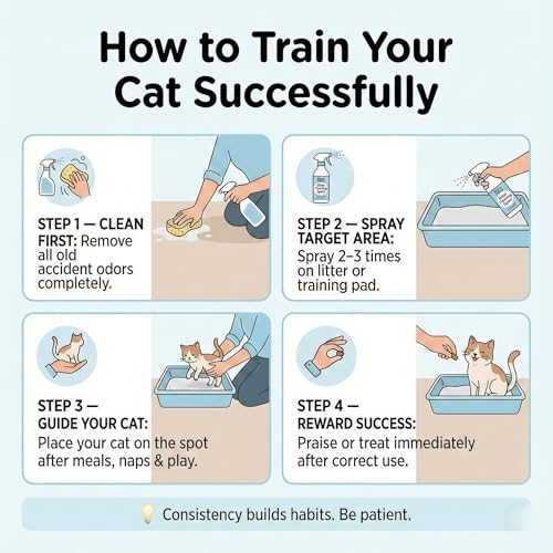 Image of Pawsitive Start Potty Training Spray for Cats | Dual-Action Litter Attractant & Scent Reset Formula | Natural Bio-Scent Aid for Kittens & Senior Cats | Fast-Drying, Non-Staining | 200ml