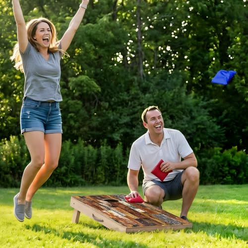 Image of Sportdo 4x2 ft Solid Wood Cornhole Set with 8 Bean Bags, Regulation Size Cornhole Board Set for Adults, Cornhole Game Set for Tailgate Backyard Toss Games Indoor&Outdoor Activities