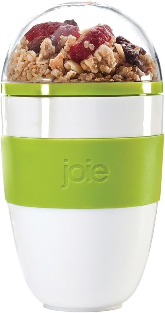 Yogurt Parfait - Cereal - Oatmeal On The Go Reuseable and Portable Cup with Spoon
