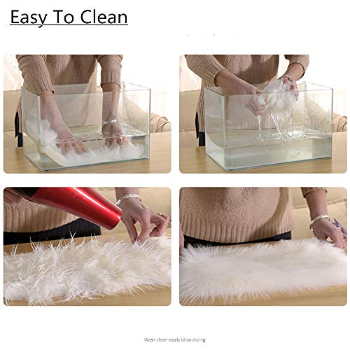 Tapis de bain lavable en machine et ultra absorbant blanc