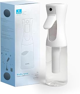ABDEEZ Continuous Spray Bottle – Ultra-Fine Mist Sprayer for Hair, Cleaning & Skincare | 200ml/6.76oz Refillable Water Mister for, Salon, Plant Care, Pet Grooming | Leakproof & Ergonomic Design
