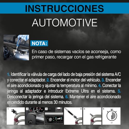 ERRECOM Extreme - 30 ml, Sellador de Fugas para Sistemas de Aire Acondicionado y Refrigeración y para Sistemas de Aire Acondicionado de Autovehículos (adaptadores no incluidos) - imagen 10