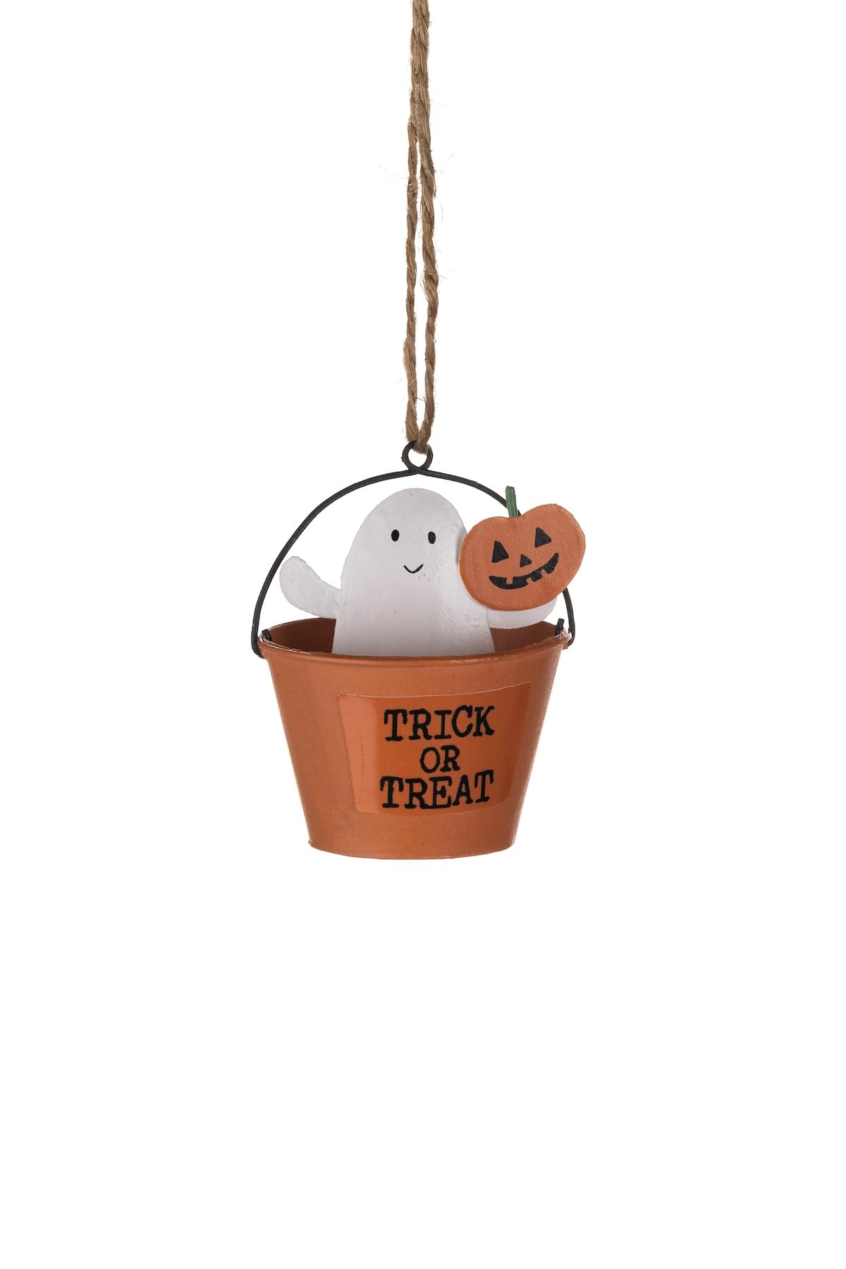 Shoeless Joe Multicoloured Trick Or Treat Ghost Metal Halloween Hanging Decoration