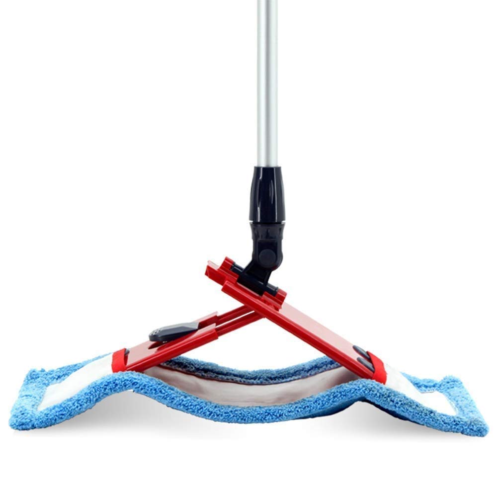 Fregona: fregona de Microfibra Profesional, Mango de Acero Inoxidable, recambios de paño de Microfibra gratuitos y fregadora para Eliminar la Suciedad incluidos