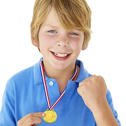 Prix Medailles,Medailles du gagnant en Plastique Recompenses d'or en Plastique pour la Fete du Sport pour Enfants… - Image 4
