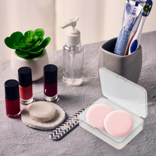 Image of 5Pcs Mini Plastic Storage Containers with Lids, Mini Organizer Box Clear Rectangle Box for Collecting Small Items, Beads, Jewelry, Cards, Crafts（4.13x2.95x0.98Inches