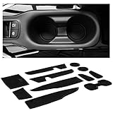CupHolderHero for Toyota Corolla 2020 Custom Liner Accessories - Premium Cup Holder, Console, and Door Pocket Inserts 11-pc Set (Sedan) (Solid Black)