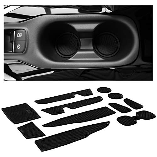 CupHolderHero Fits Toyota Corolla Sedan 2020-2024 Accessories, Custom Non-Slip Anti-Dust Cup Holder Inserts, Center Console Liners, Door Pocket Mats, Interior Protection 11pc Set, Solid Black