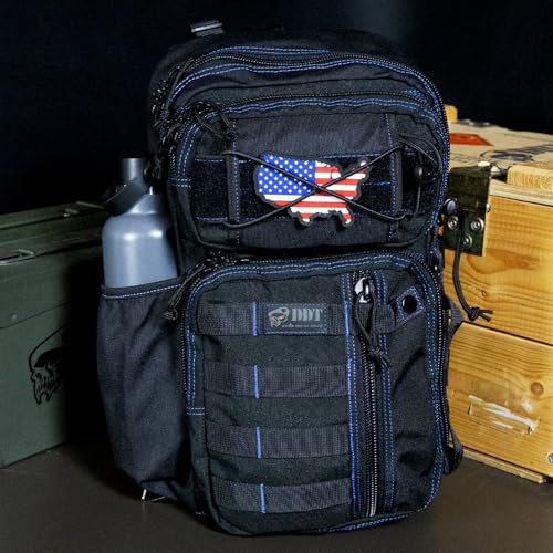 DDT Death Dealer Tactical Assassin Sling EDC Bag (Blueline)3