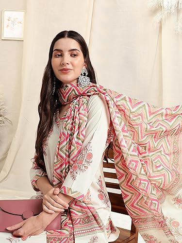 Image of MIRCHI FASHION Pure Cotton Women Straight Batik Printed Kurti Set with Dupatta and Pant
