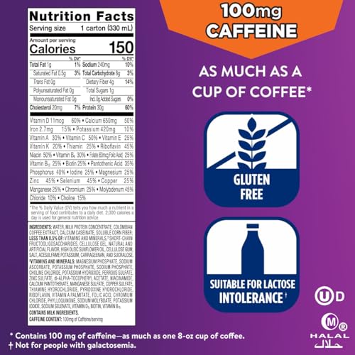 Ensure Max Protein Café Mocha Shake, 30g High Protein, 12 Pack | 30g Protein to Support Muscle Health & Manage Hunger for Adults, Each Protein Shake has 1g Sugar, 150 Calories, 4g Fiber - image 6