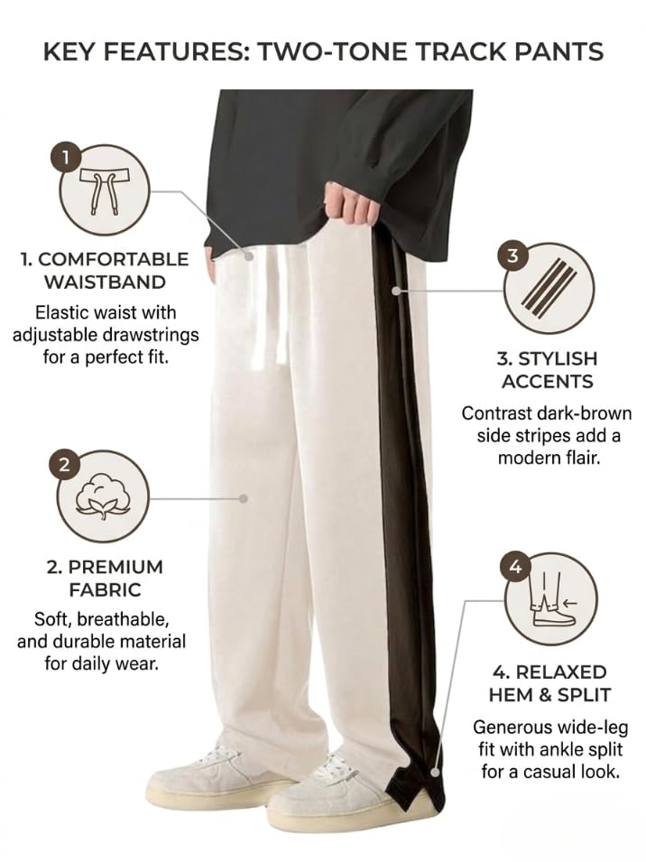 Image of GRECIILOOKS Men Casual Trouser