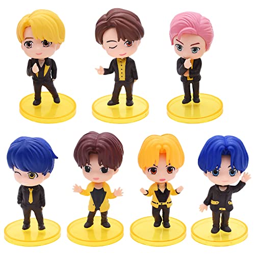 Hilloly BTS Mini Statuette, 7 PCS Bangtan Boys