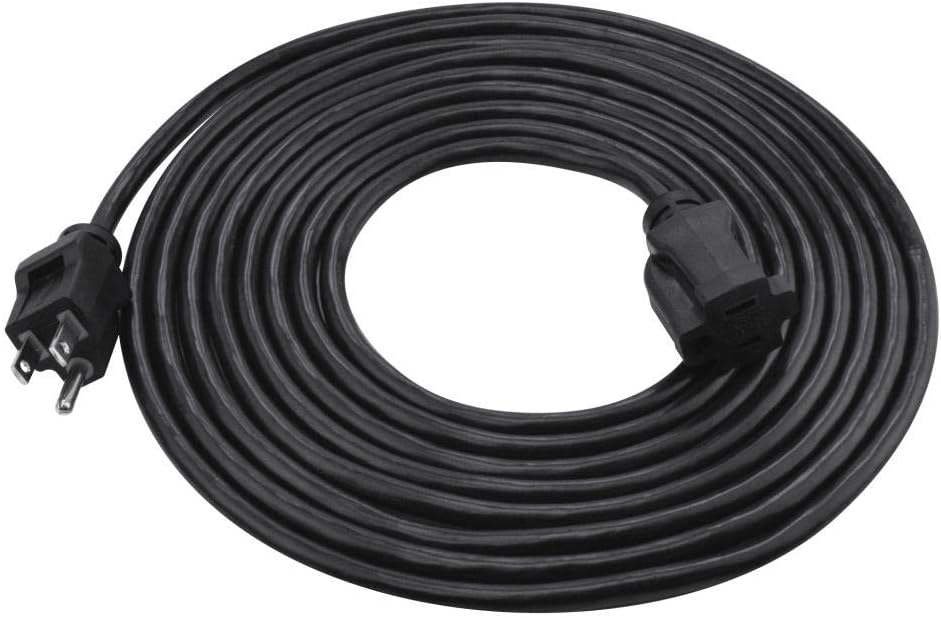 Prime Wire & Cable EC502615 15-Foot 16/3 SJTW Indoor and Outdoor Extension Cord, Black