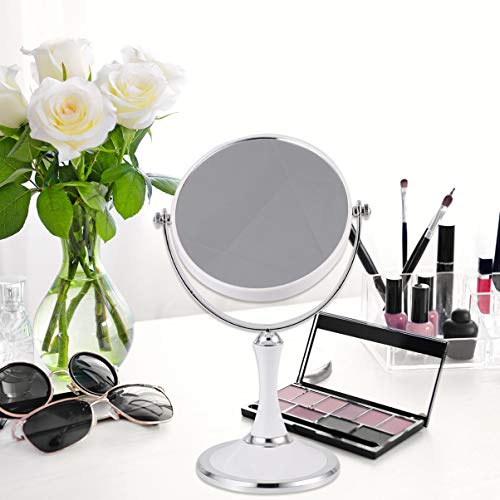 Espejo de Maquillaje Portátil Doble Cara Baluue Blanco miniatura 7