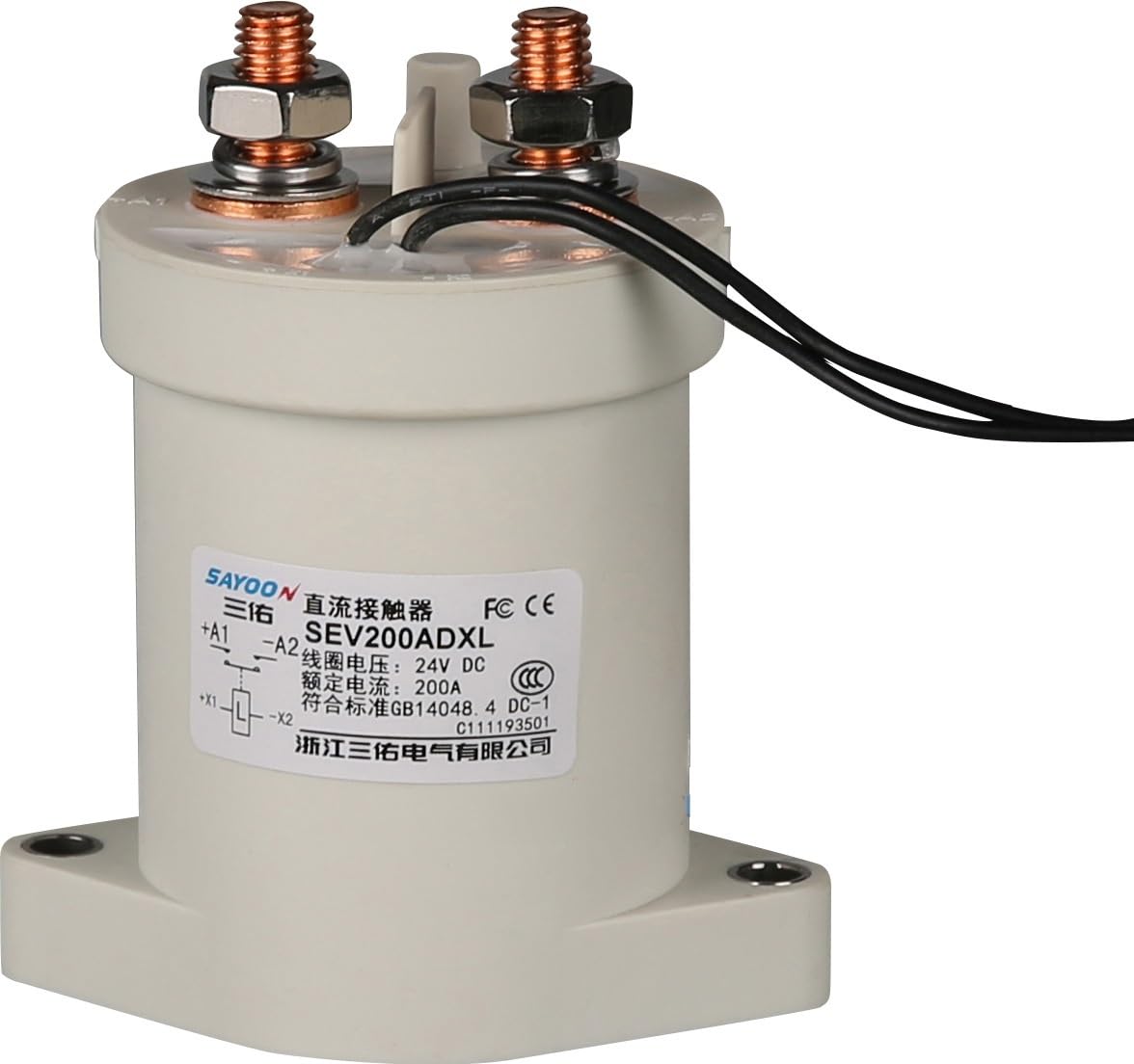 PWANUIGTE 200A Suitable for High Power,Dc Contactor Voltage SEV200AD SEVB200BD(12V,1NO)
