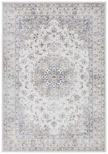 Tapis de style Nain vintage gris de qualité supérieure