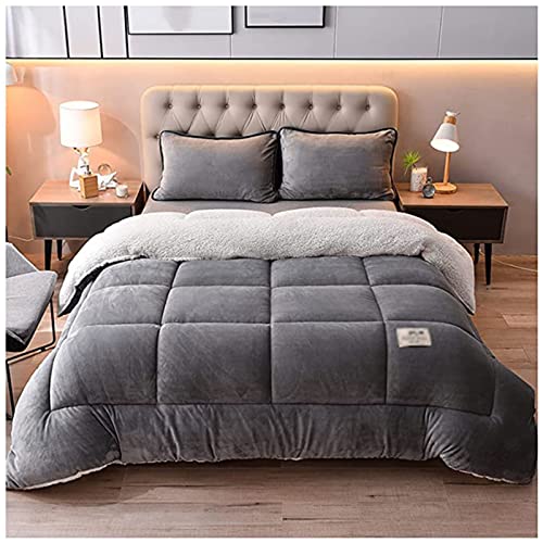 Couette d'hiver en laine d'agneau isolante contre le froid de la chambre