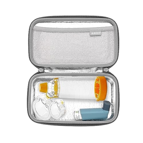RLSOCO Inhaler Spacer Travel Case for Bouldon Hand-held Nebulizer for Respiratory System and More - Red (Case Only)