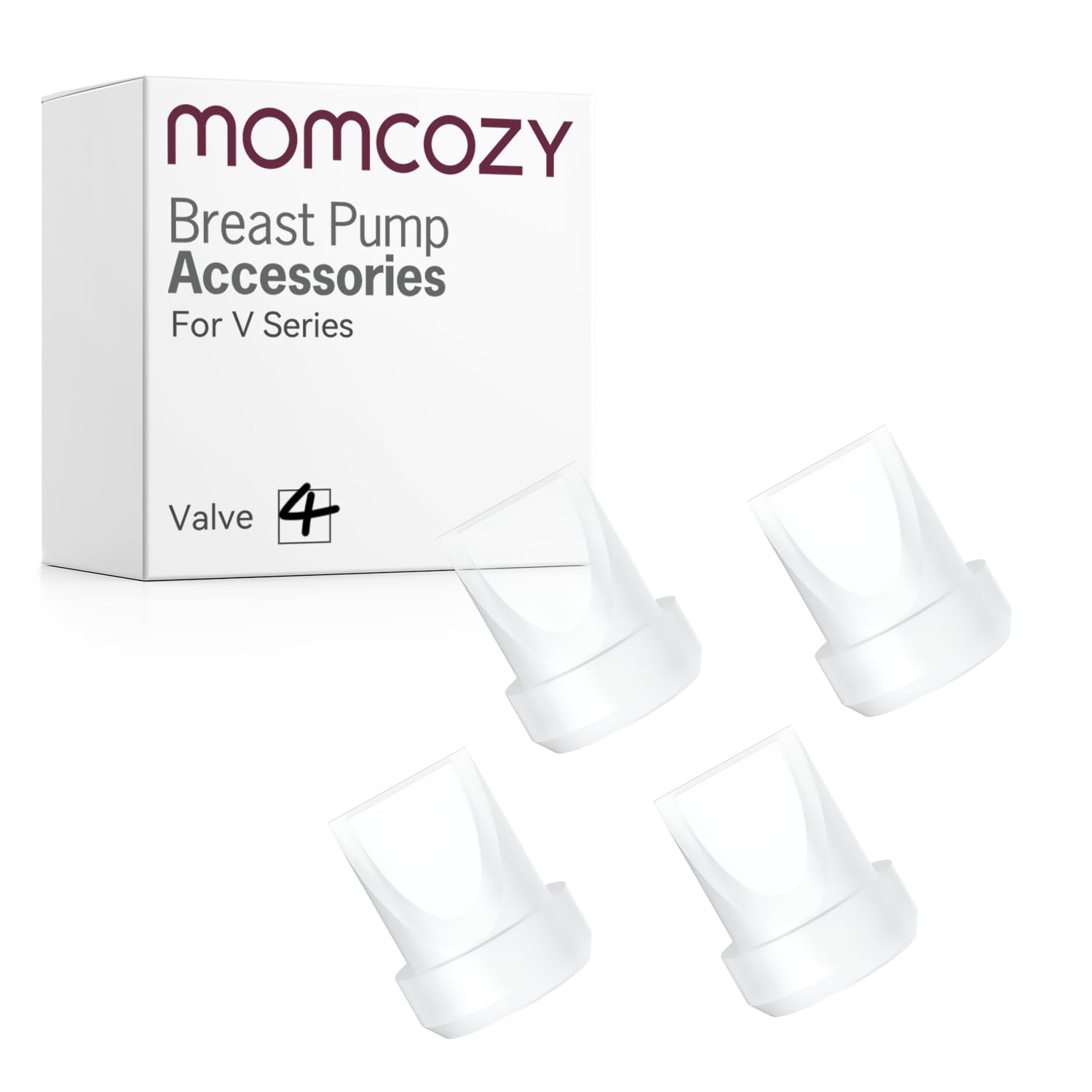 Momcozy Duckbill Valves Only for Momcozy V1/V1 Pro/V2/V2 Pro. Original Breast Pump Replacement Accessories, 4 Pack