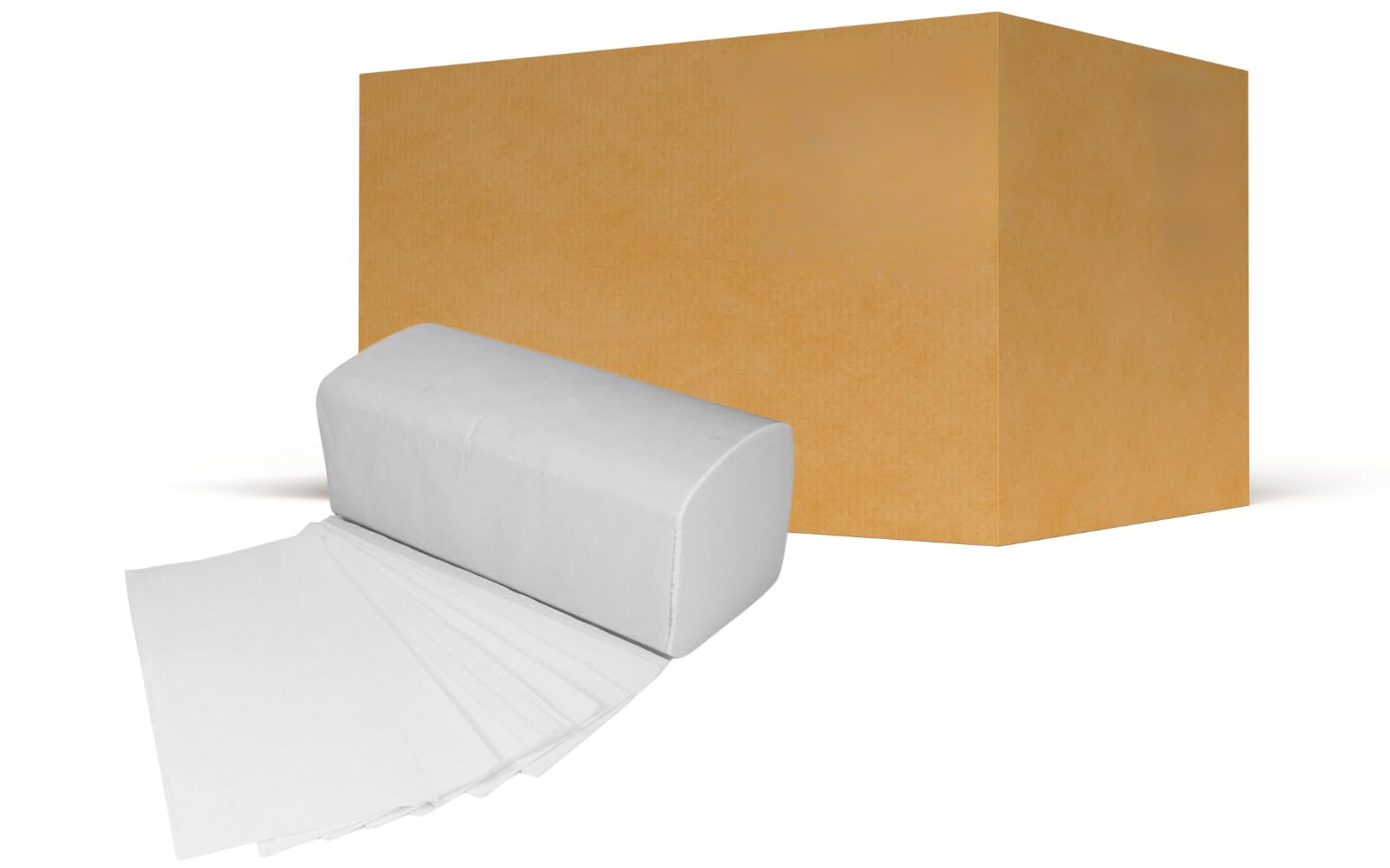 Papierhandtücher 23 x 21 cm | 2-lagig Weiß | ZZ-/V-Falz Falthandtücher | 20 x 200 Stk. (ca. 4000 Blatt)