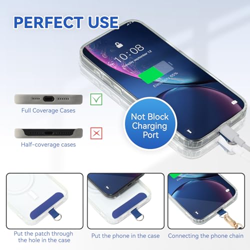 Image of VVAAGG Cell Phone Lanyard for iPhone: Crossbody Phone Strap Adjustable Neck Wrist Strap Anti Theft Long Lanyard Travel Essential for Women Most iPhone and Android Smartphones