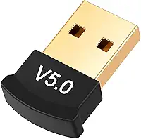 Adaptador Bluetooth 5.0 USB, Dongle Receptor, Compatível com PC, Notebook, Fone de Ouvido, Mouse, Teclado, Windows, Linux