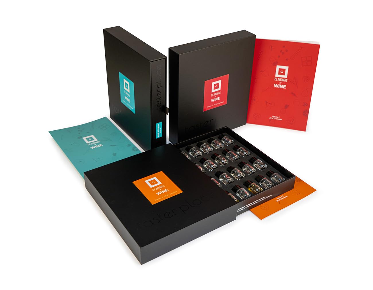 72 Wine Aromas - TASTERPLACE AROMA SET - English – for Sommeliers – for Wine Lovers – Tasting Tool