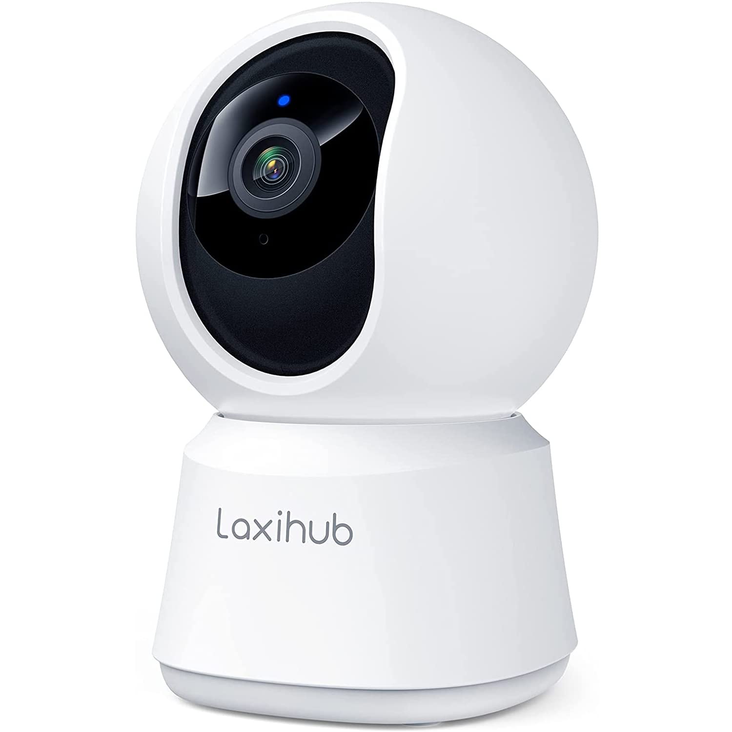 LAXIHUB Osłona 360 °C Pan Tilt Indoor Security Camera, 2K Full HD Smart Monitor Baby Pet Camera z aplikacją na telefon, noktowizor, dwukierunkowe audio, Motion Sound Detection, współpracuje z Alexa