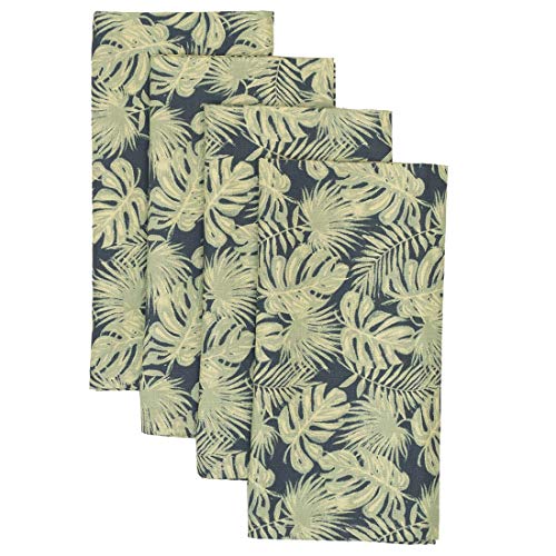 Servilletas de Tela Cuadradas con Estampado Floral Verde Teal miniatura 1