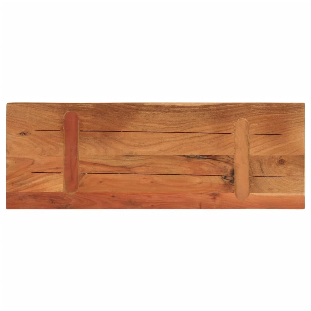 vidaXL Tischplatte, Holzplatte Rechteckig, Massivholzplatte für Bartisch Beistelltisch Esstisch, Ersatztischplatte, 70x30x3,8cm Akazienholz
