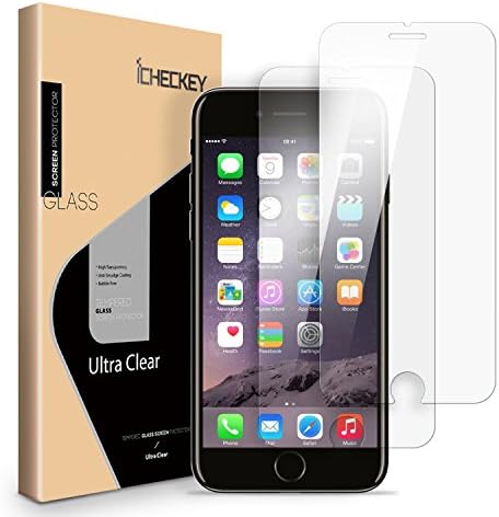 ICHECKEY [ 2 Pack ] Screen Protector Compatible for iPhone 8 7 6s 6 SE 2020/2022, 2.5D Premium HD Clear Tempered Glass Screen Protector Cover for iPhone 8/7/6s/6 4.7"