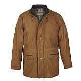 HIDEPARK Walker: Męski brązowy skórzany płaszcz, 2XL, jasnobrązowy, @@, XXL