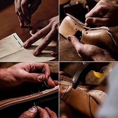 Cushygait Boots Men, Sawbehind Mens Boots, Men's Comfortable Handmade Leather Boots – Waterproof, Arch Support 7