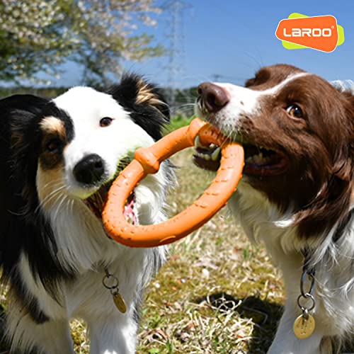 LaRoo Hund Frisbee Hundefitness Ring,Wasserspielzeug Unzerstörbare Float Hunde Disc Flugscheibe Spielzeug,Sommer Pet Training für Mittel und kleine Hunde