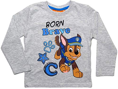 Preisvergleich Produktbild PAW PATROL - Helfer auf Vier Pfoten Langarmshirt Jungen (Grau, 98-104)