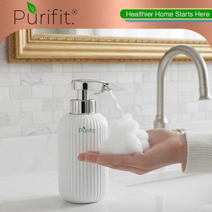 Image of Purifit Automatic Soap Dispenser | 500ML | Touchless Smart Sensor (Ceramic)