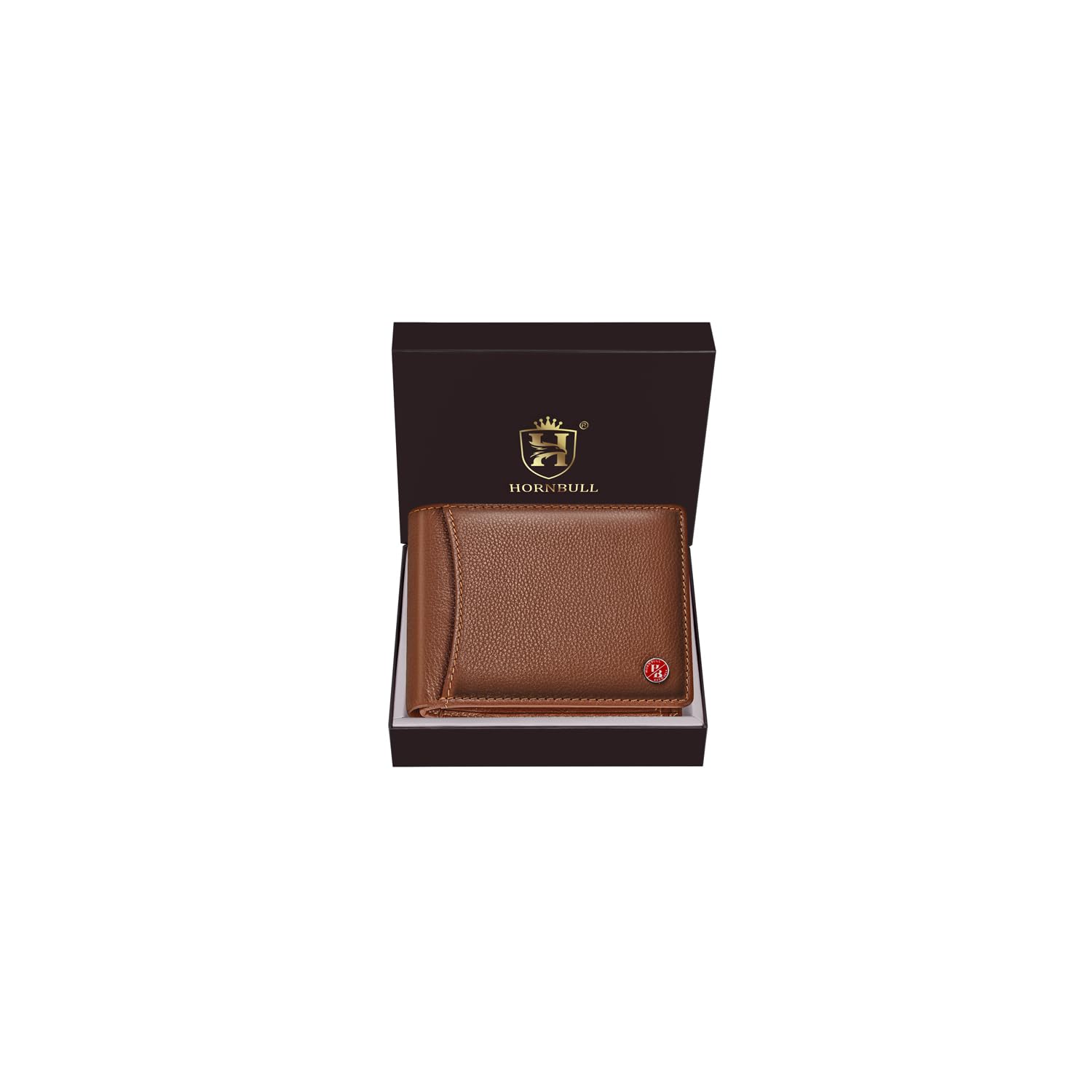 HORNBULL Vegas Rust RFID Blocking Leather Wallet for Men | Wallets Men Leather | Mens Wallet