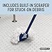 Casabella Clean Water Microfiber Spin Mop with 2-Bucket System, Antibacterial Spin Mop and Mopping Bucket Set, Blue/White